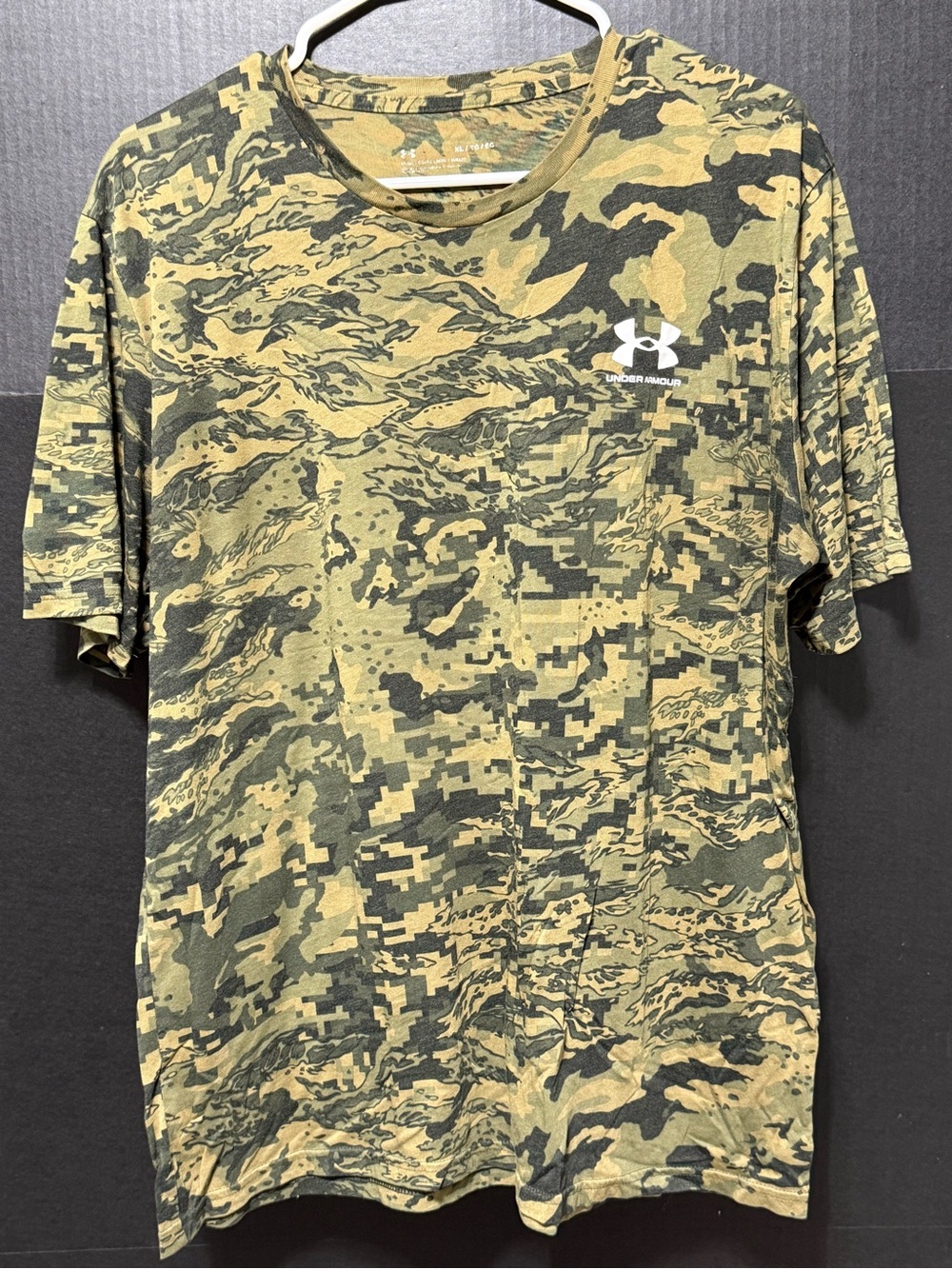 🪎Under Armour Mens ABC Camo Short-Sleeve Performance T-Shirt Size XL